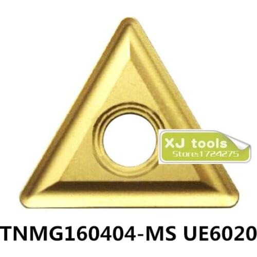 10pcs TNMG160404-MS UE6020/TNMG160408-MS UE6020 carbide inserts for MTJNR/WTJNR/MTENN,Turning Blades,Cutting Tips for Steel