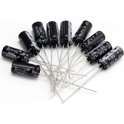 500pcs/ A lot Aluminum Electrolytic Capacitor 220UF 50V 10*13 50V 220uf DIP free shipping