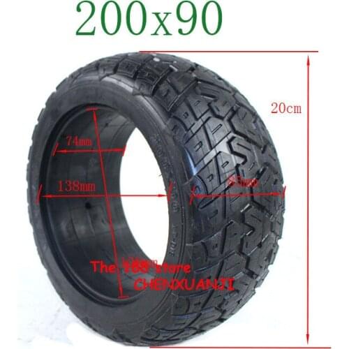 8 inch Solid tire without inner tube tyres 200x90 electric scooter torque car non inflatable solid tires