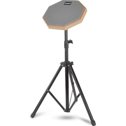 8 Inch Rubber Wooden Dumb Drum Beginner Practice Training Drum Pad with Stand / Stick for Percussion Instruments Parts