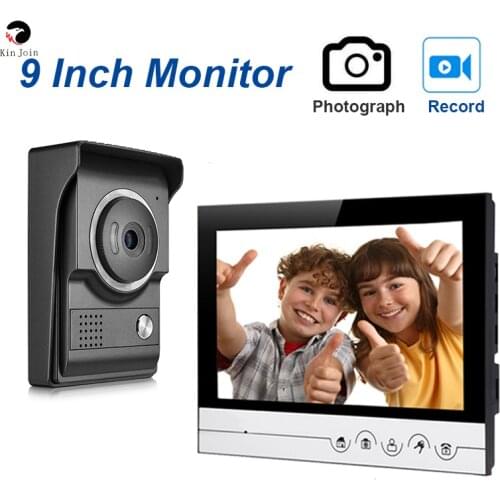 Wired Video Doorphone Lntercom System With Monitor Intercom Unlock Waterproof And IR Night Vision Camera For Home Security