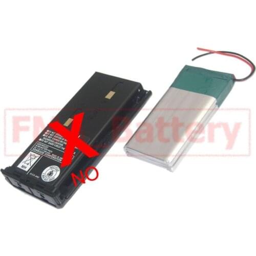 LiPo Battery 7.4V 2200mAh Replace 7.2V NiMH for WalkieTalkie Interphone KNB-14 604086C2S