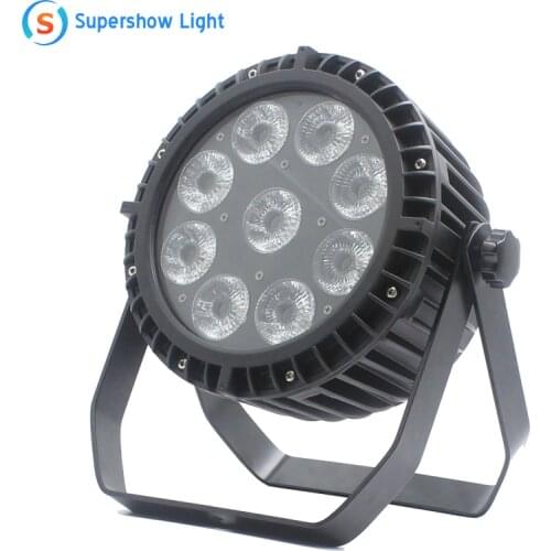 Free Shipping New High Brightness Waterproof 9x18w 6IN1 Battery Powered LED Par Light Stage Lighting Wireless Led Uplighting