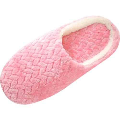Home Indoor Slippers Women Men House Shoes Soft Plush winter warm Shoes home Slippers fur Female Warm Bedroom Slippers