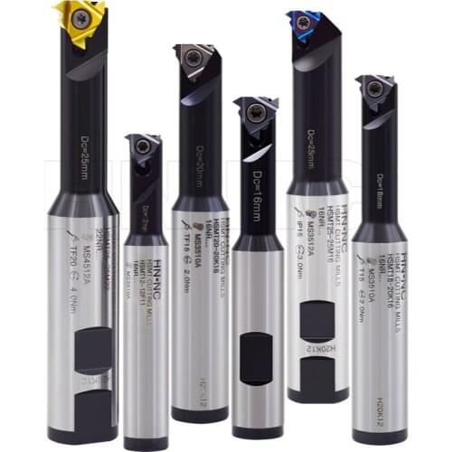 HSMT-10/12/14/16/18/20/25/32/35/40 Inner and Outer Spiral Mill Bar Single Flute CNC Milling Cutter Bar