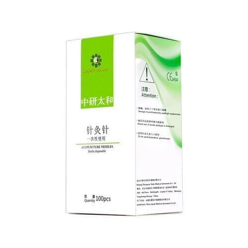 Acupuncture needles 100pcs/box Zhongyan Taihe brand disposable sterile acupuncture needles cannula acupuncture needles needles