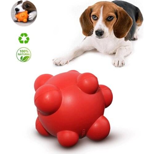 Pet Dog Cat Ball Toys Soft Solid Rubber Dog Ball Chew Toy Tough, Durable Toy for Dog Training Play Sport