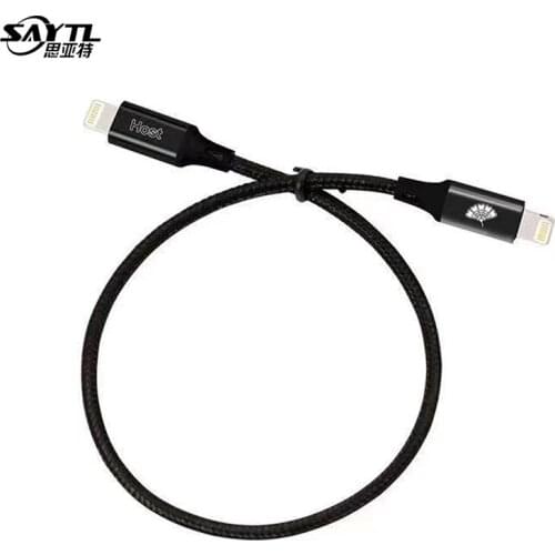 SAYTL Lightning to Lightning OTG IOS Adapter line For iPhone iPad photo video WECHAT Chat record data migration Cable
