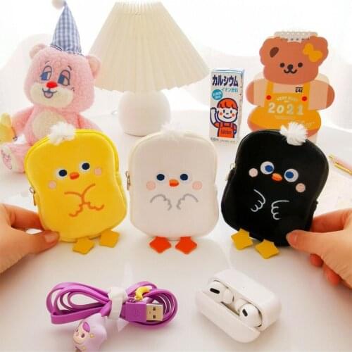 Bentoy Chicken Girls Children Cute Coin Purse Student Card Case Milkjoy Soft Mini Money Wallet Holder Popular Plush Beauty Bags