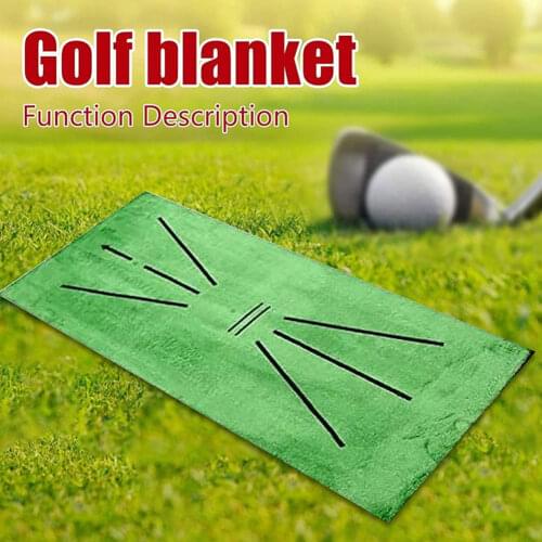 Golf Hitting Mat Swing Training Aid Portable and Foldable Golf Practice Training Mat For Home Indoor Golf Practice Turf