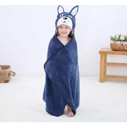 New summer animal bath towels children coral fleece super soft and delicate cartoon animal shape cute stretch swaddle blanket