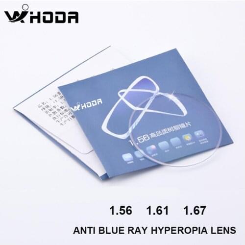 Anti blue ray Hyperopia Series 1.56 1.61 1.67 Prescription CR-39 Resin Aspheric Glasses Lenses Presbyopia Glass Lens