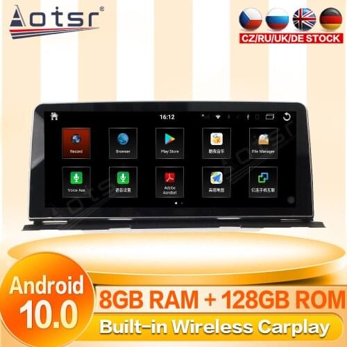 Android 10 Tape Radio Recorder Car For BMW 6 Series 6GT M6 F06 F12 GPS Navi Multimedia Player Stereo Autoradio Carplay Head unit