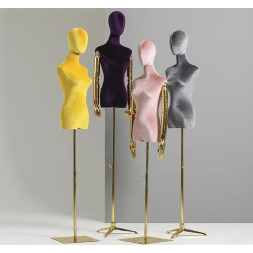 4colour No Arm Color Window Mannequin Body Stand Female Dress Foam Sewing Mannequin,Flexible Women,Adjustable Rack,Doll 1PC C840