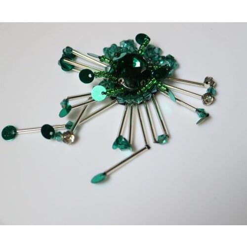 Fashion tassel flower beaded Patches for clothing Embroidery Sequin sew on floral patches for bag decorative parches applique