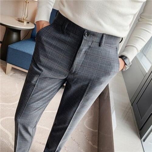 Mrza Gtxe Men's Checked Trousers