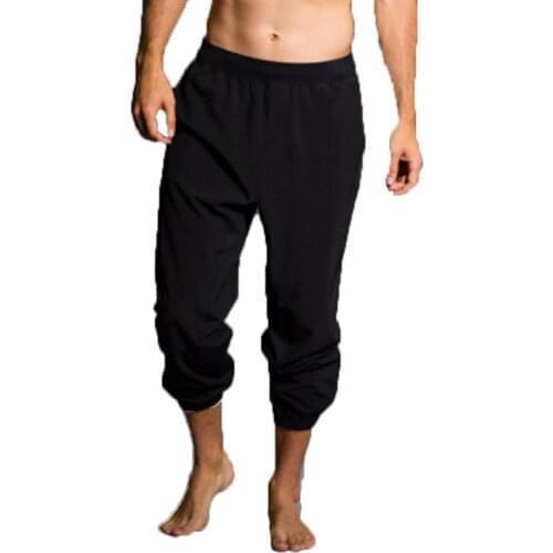 Mens Ankle Banded Pants Medieval Viking Navigator Trousers Renaissance Pants