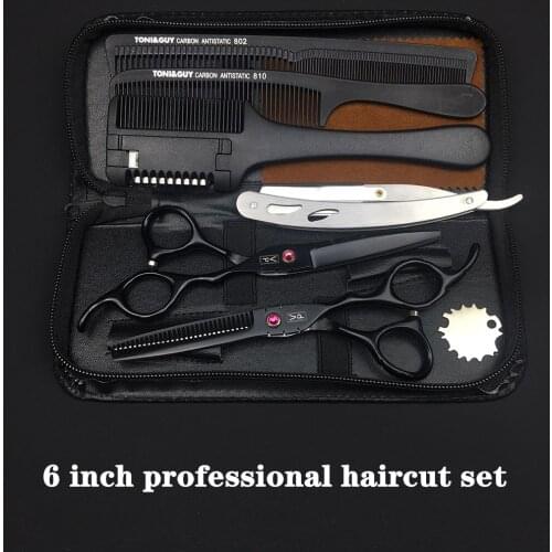 6 Inch Professional Hairdressers Scissors Barber Scissors Set Hair Cutting Shears Salon Thinning Hairdressing Scissors Tool