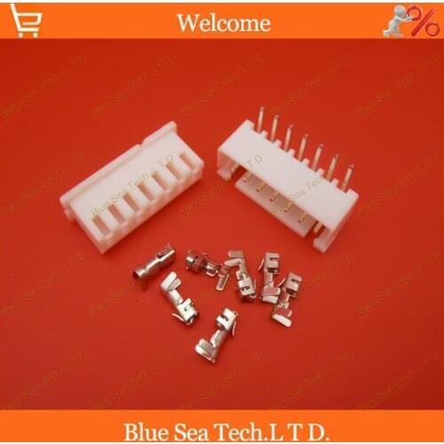 Sample,20 sets 7 Pin XH 90 angle bend Pin Connector 2.54mm XH-7P Kits for PCB/Automotive/electronic circuit ect.Free Shipping