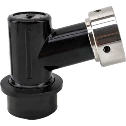 Ball Lock Disconnect (Black/Liquid) - with Integrated Tap Shank and Collar HOMBERE ,BREWY,BEER BREWING