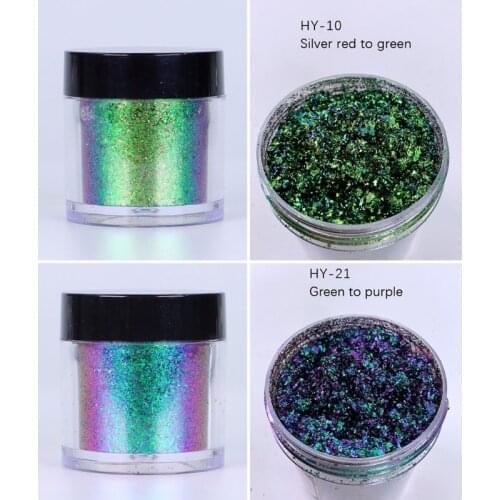 Aurora Cloud Brocade Powder Manicure Eyeshadow Cosmetics Mirror Effect Coarse Cloud Brocade Powder Flake DIY Nail Powder