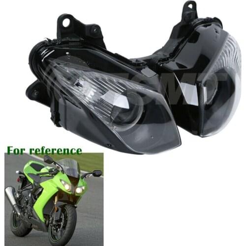 Motorcycle Front Headlight Lamp Assembly Fit For KAWASAKI NINJA ZX6R ZX-6R 2009-2012