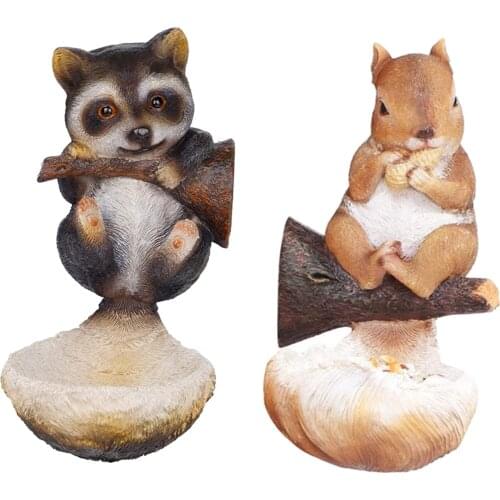 Tree Hanging Animal Figure Bird Feeder Home Ornament Outdoor Tree Garden Yard Statue Decorations Decorative Sculpture