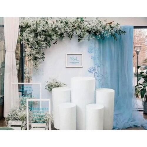Wedding props stage window birthday party cake dessert table decoration ornaments cylindrical dessert table wedding decoration