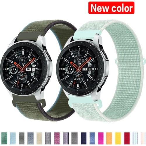 20/22mm Strap For Samsung Galaxy Watch 3 45mm active 2/Gear S3/amazfit Nylon Bracelet Huawei watch GT 2//2e/pro band 42mm 46mm