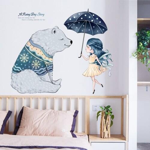 Romantic Wall Stickers Bedroom Living Room Decoration Furniture Mural Girls Dormitory Warm Aesthetic PVC Wallpaper