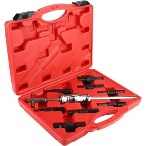 Overseas 9Pcs Blind Hole Inner Bearing Puller Remover Set Slide Hammer Internal Kit Inner Bearing Remover