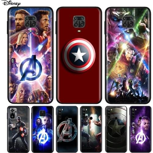 Silicone Cover Avengers Captain America For Xiaomi Redmi Note 10 10S 9 9C 9S Pro Max 9T 8T 8 7 6 5 Pro 5A 4X 4 Phone Case