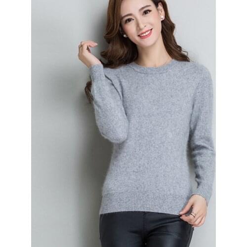Super Warm Pure Mink Cashmere Sweaters and Pullovers Women Autumn Winter Soft Sweater Half Turtleneck Female Basic Pullovers