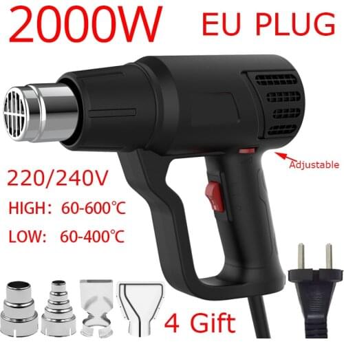 Heat gun Air dryer for Soldering iron Hair Hot Air dryer Thermoregulator Shrink wrapping gun pneumatic thermofan thermal blower