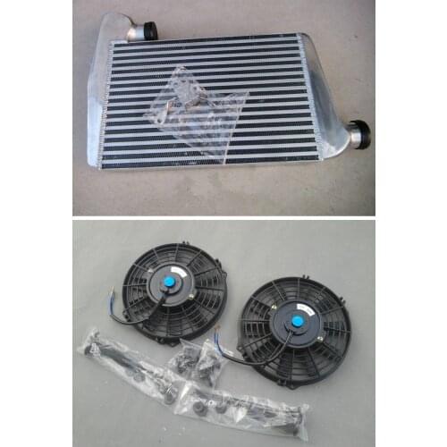 Universal Aluminum Intercooler For Ford Falcon BA BF F6 Typhoon XR6 Turbo With Mounting Kits brand new+fans