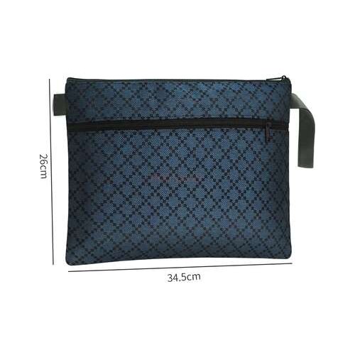 A4 thickened document bag canvas zipper multi-layer briefcase portable file bag office business information bag