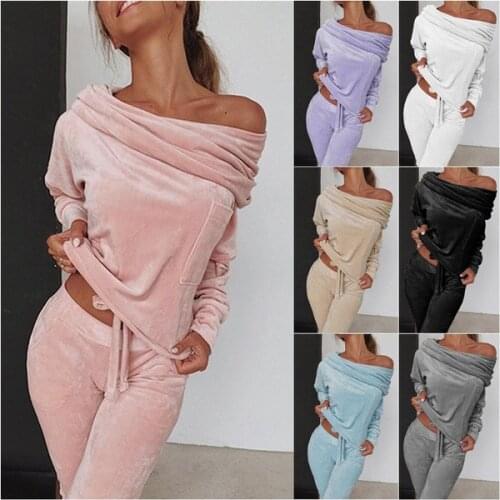 2021 Spring Velour Lounge Set Women Plus Size Two Piece Sets Tracksuit Ladies Oversized 2 Piece Outfits Women 4XL 5XL FT82