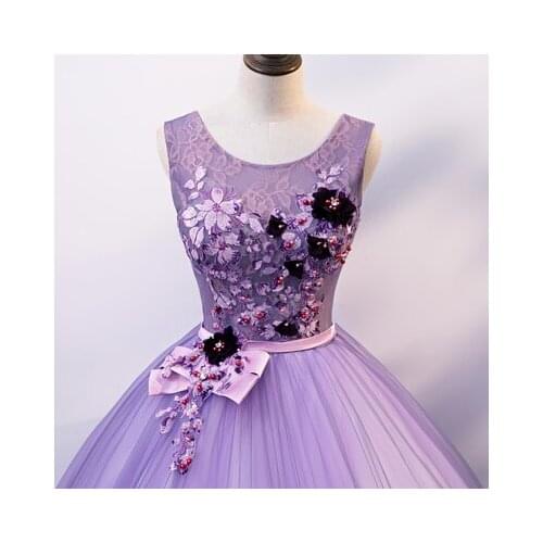 100%real luxury lavender embroidery beading ball gown medieval dress Renaissance gown queen Victorian Belle Ball gown
