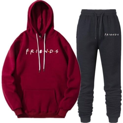 2019 Brand Tracksuit Hoodie Fashion Men Women Sportswear Pullover Sweatshirt Suit Casual hoodies + Jogging Pants high quality