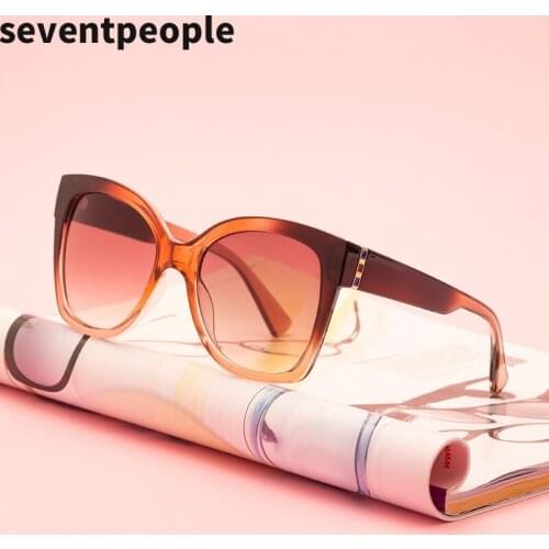 2020 Oversized Square Sunglasses Women Luxury Brand Fashion Retro Cat Eye Sun Glasses For Woman Vintage Big Cateye Eyeglasses