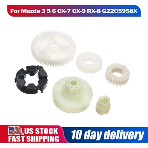 6 Pcs Car Power Window Regulator Motor Gear Accessories For Mazda 3 5 6 CX-7 CX-9 RX-8