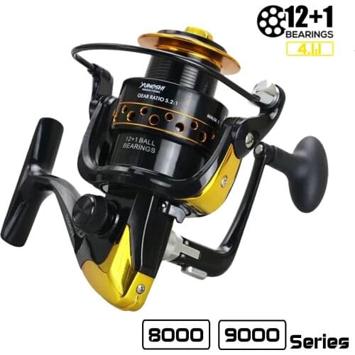 Spinning Fishing Reel 8000-9000 Series Carp Fishing Reel All Metal Spool Spinning Fishing Reel Saltwater Fishing Accessories