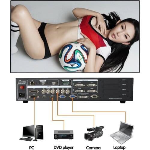 Ams sc358s 4k matrix switcher video processor sdi for flexible billboard creative led screen