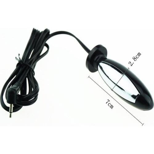 Electric Shock Butt Anal Vaginal Plug Electro Massage Sex Medical Themed Toys Sex Products For Women Gays Erotic Vibrating EC057