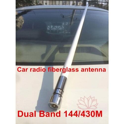 Car mobile radio fiberglass antenna UHF male UV dual band solid antenna 144 430M UHF male