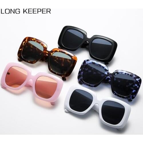 Oversized Square Sunglasses Women Brand Designer Plastic Female Vintage Big Frame Sun Glasses UV400 Eyewear Gafas De Sol Mujer