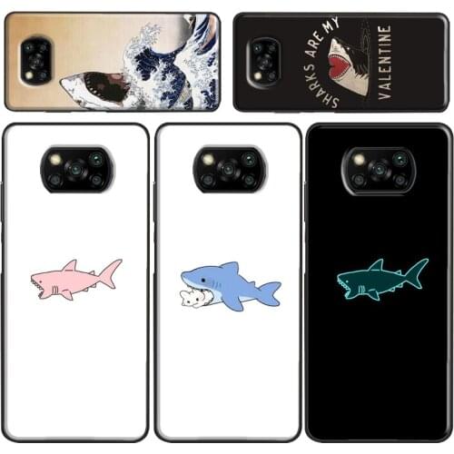 Love Shark Case For Xiaomi Redmi Note 9 7 8 Pro A 9C 8T 9S Mi Note 10 Lite Ultra 9T POCO X3 F2 Pro