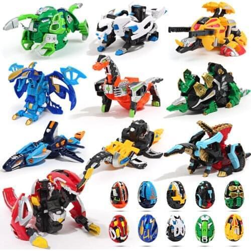 Creative Anime Deformation Toy Carbot Egg Automatic Transform Dinosaur Egg Boys Deformation Robot Tyrannosaurus Pterodactyl Toys
