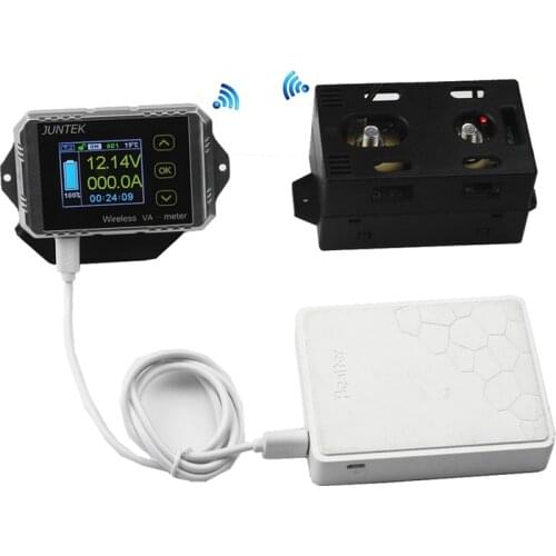 DC 120v 50A LCD Combo Meter Wireless Voltage current KWh Watt Meter 12v 24v 48v Battery Capacity Power monitoring Solar Car