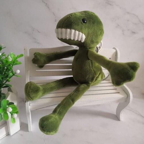Cute Exquisite 25cm Creative Yoga Tooth Dinosaur Plush Pendant soft Doll Keychain green Toy Bag Car Ornament christmase Gift